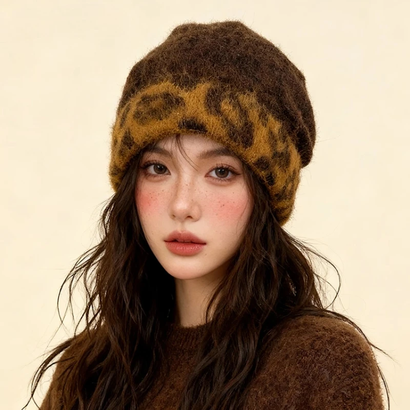 قبعات صوفية دافئة عصرية ومتعددة الاستخدامات للخريف والشتاء قبعات Skullies Beanies المحبوكة غير الرسمية للنساء #5
