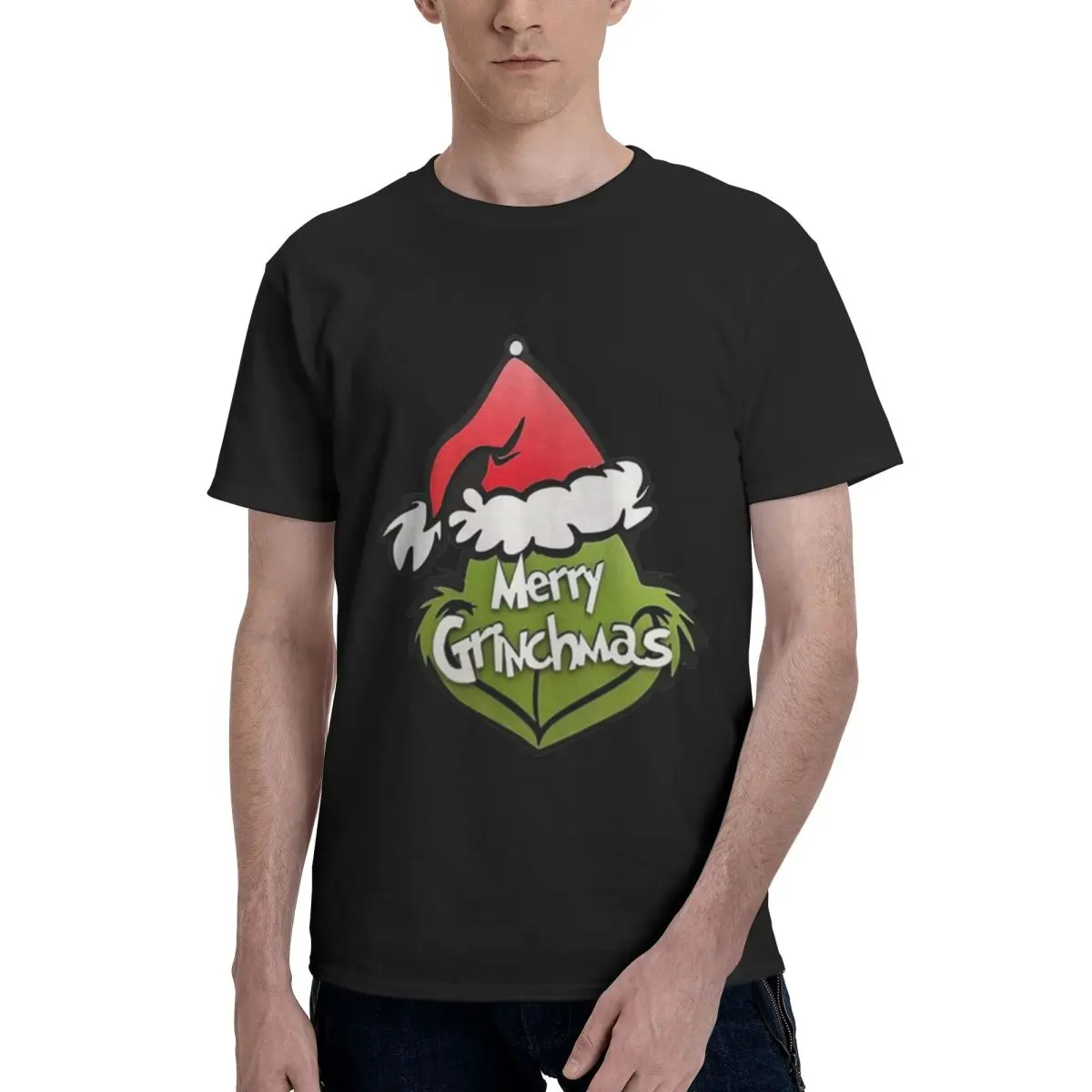 Merry Grinchmas Grinch Christmas Summer Y2K Graphic Men Clothing Streetwear 3D Printed Cotton Tops  Custom Male Short Tee