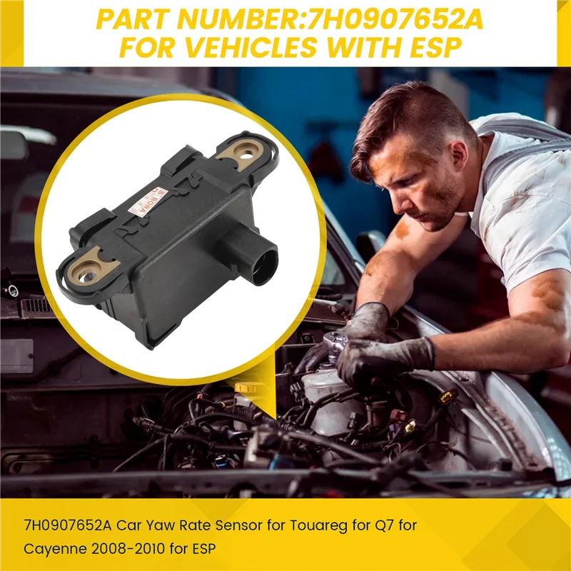

7H0907652A Car Yaw Rate Sensor For VW Jetta Touareg For Q7 For Porsche Cayenne 2008-2010 For ESP-AS55