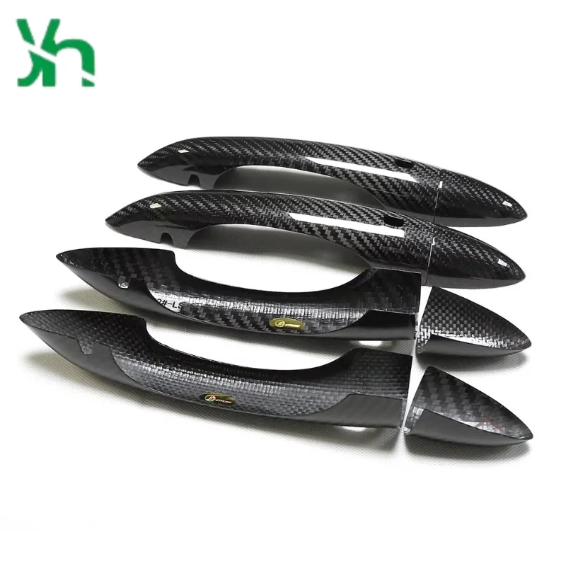 الكربون الجاف الجانب غطاء مقبض الباب 4 أبواب غطاء مستشعر بدون مفتاح ل معامل روميو سيدان ستيلفيو قطع غيار السيارات التصحيح #1