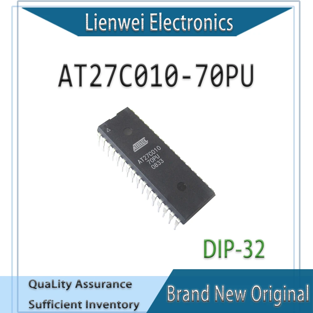 

100% New Original AT27C010 AT27C010-70PU IC Chipset DIP-32