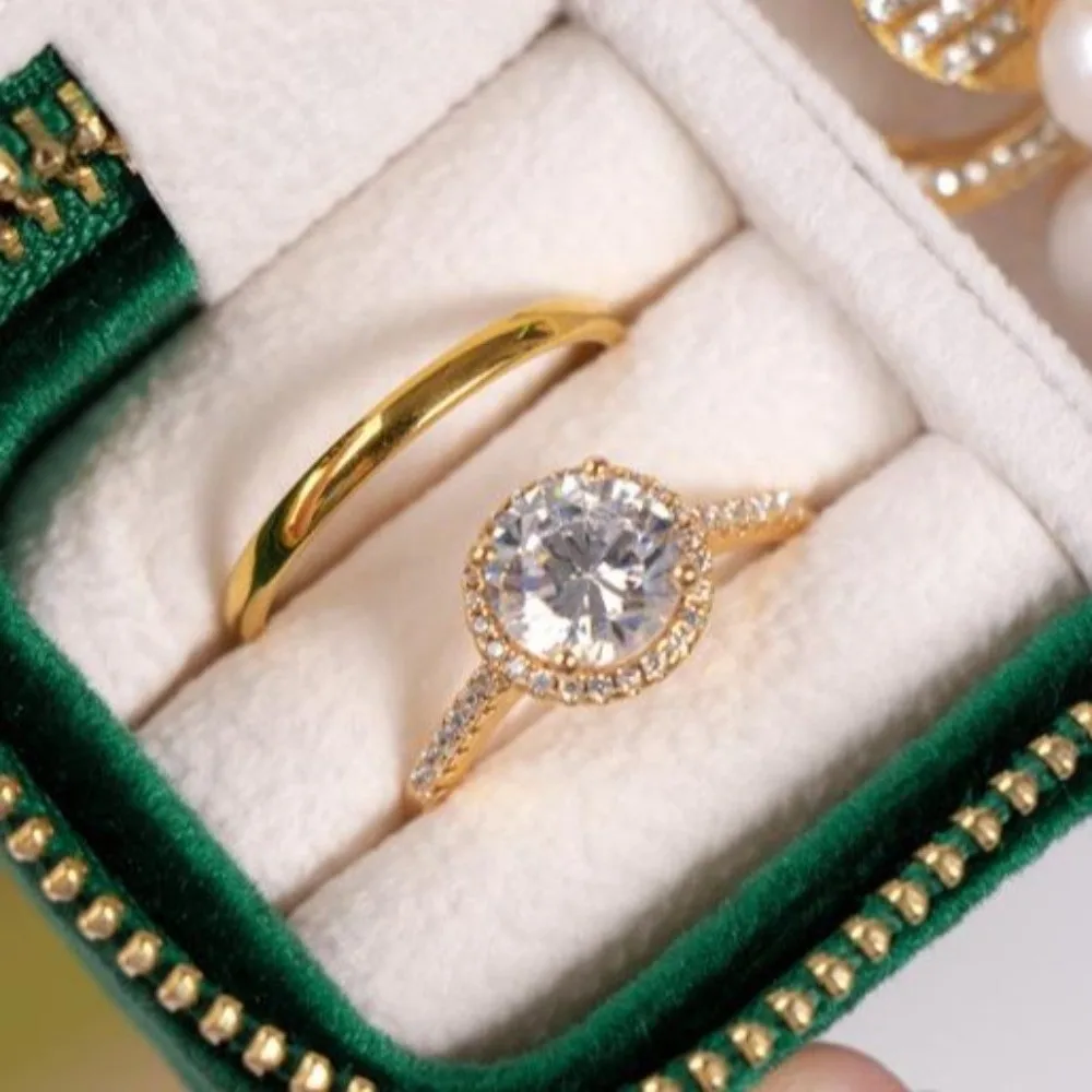 

Чехол для хранения, коробка для обручальных колец, модные аксессуары, ожерелье, винтажный футляр для колец, бархатный дисплей для колец, мини-бархатная шкатулка для драгоценностей