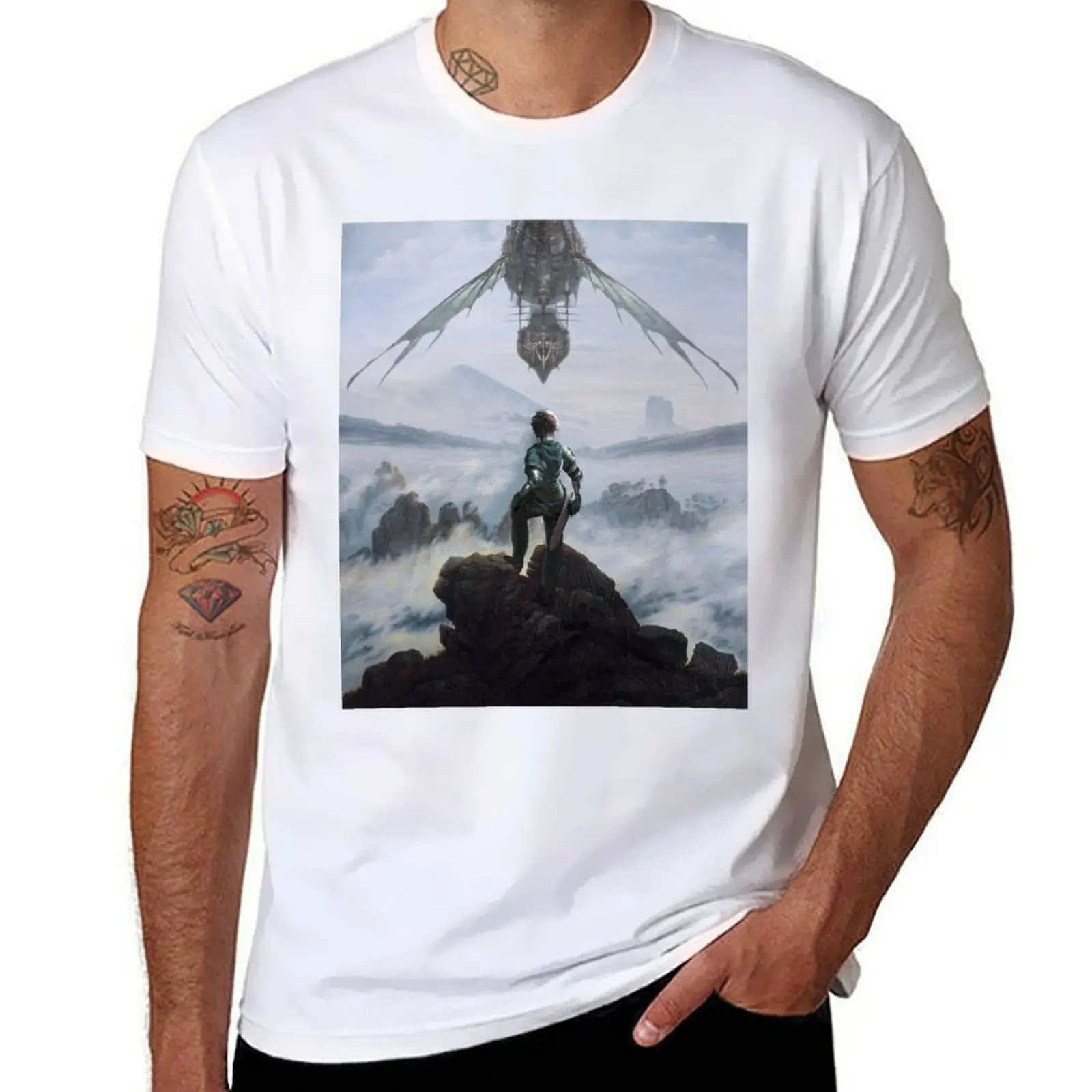 

Grandcypher of Sea Dytroit above Belt Fog) above the the (Wanderer T-Shirt Work Short Sleeve Cotton Top