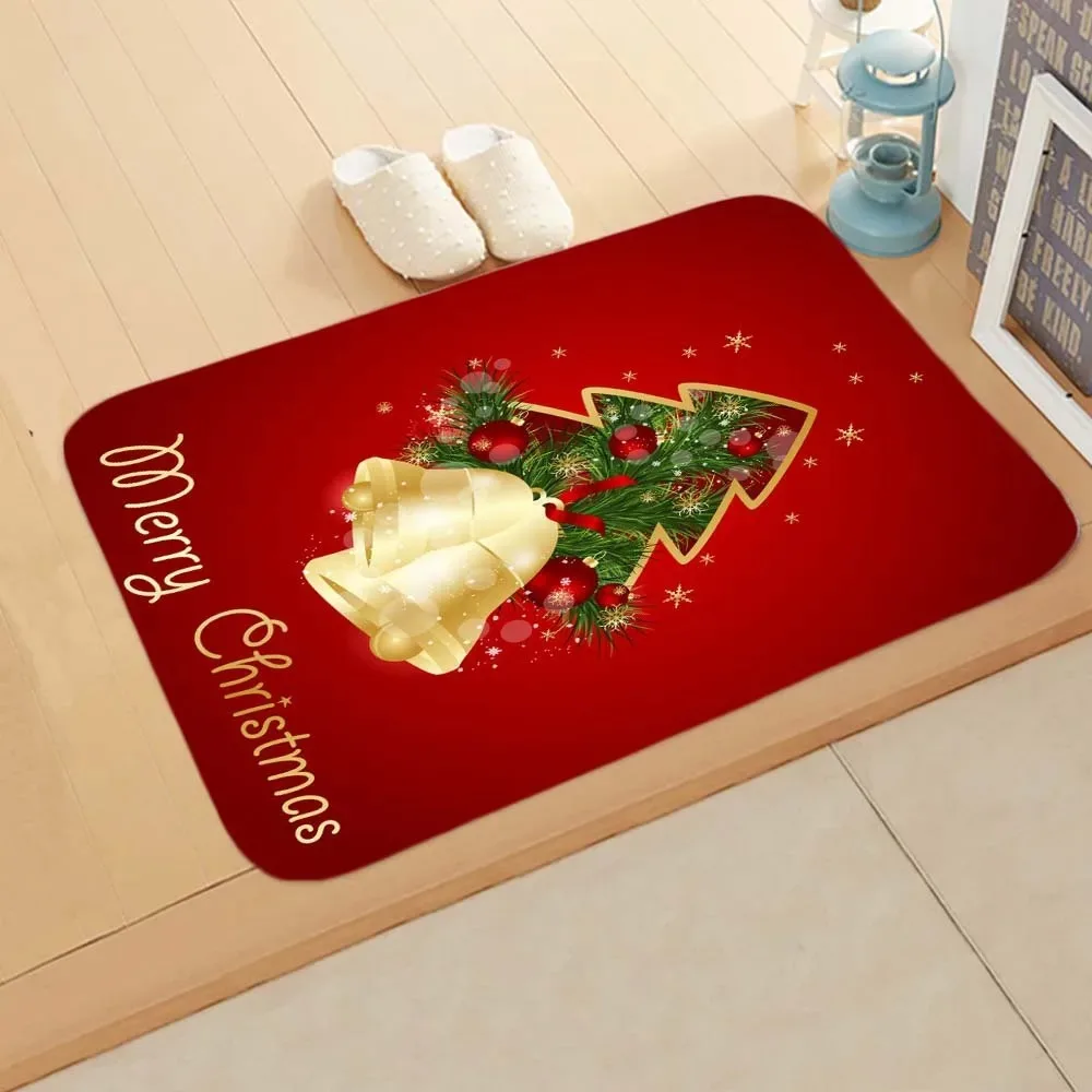 Christmas decoration door mat living room entrance entrance carpet home z bedroom bathroom absorbent floor mat