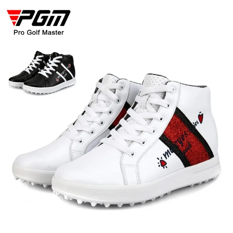 

PGM Women's Golf Shoes High Top Waterproof Breathable Ladies Inner Heightened Women Sports Golf Course Non-slip Sneakers XZ120