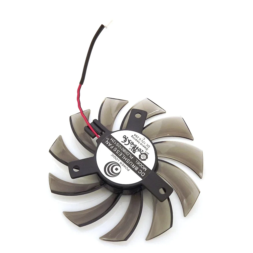 

PLD08010S12H DC12V 0.25A 74mm 40x40x40mm 2Wire 2Pin For GIGABYTE Graphics Card Cooler Cooling Fan
