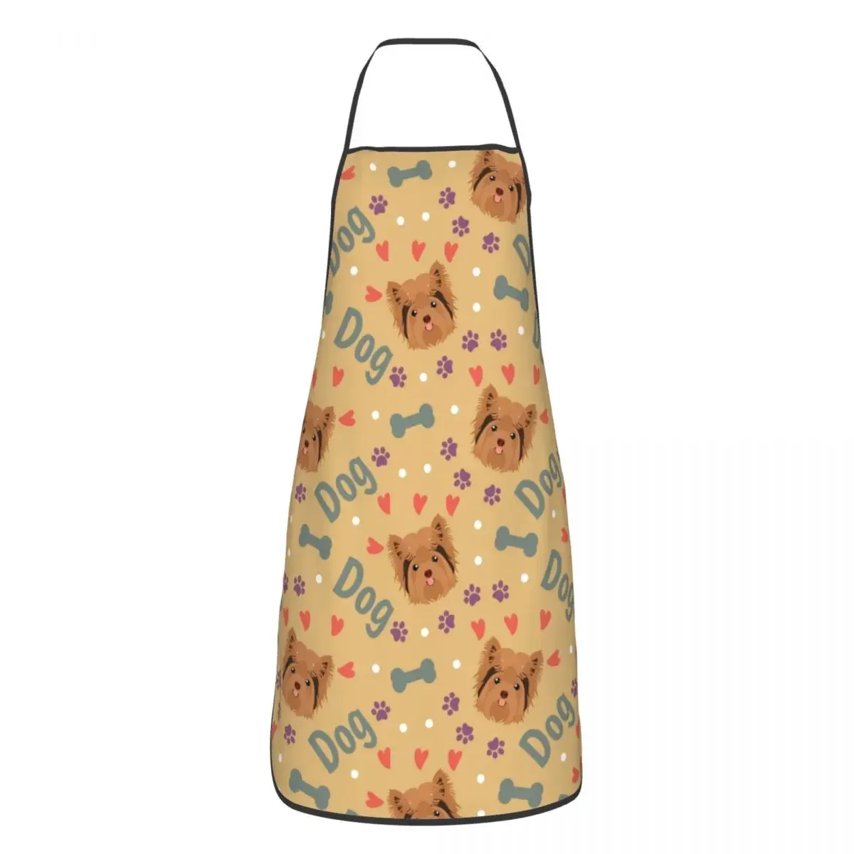 Love Yorkshire Terrier Dog Apron for Women Men Yorkie Pup Lovers Adult Unisex Kitchen Chef Bib Tablier Cuisine Cooking Baking