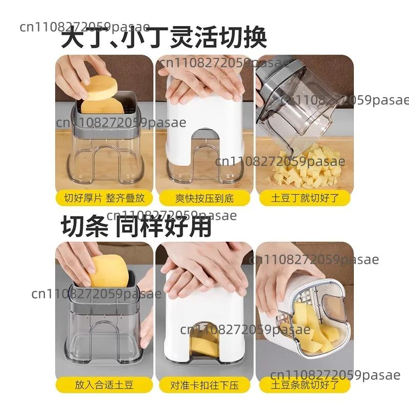 Multifunctional dicing artifact, cutter, fruit and vegetable dicing, French fries,  potatoes, commercial onion dicing artifact