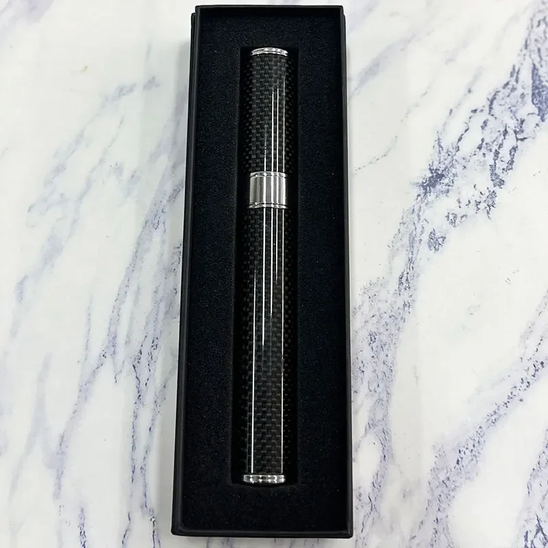 

Metal carbon fiber Cigar Tube Jar Single Cigar box Travel Humidor Box Portable Storage gift for men cigar accessroies 97