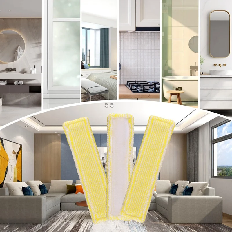 SANQ 극세사 교체 패드, 스팀 클리너 와이프, 앞유리 걸레 커버, Karcher WV2 WV5 용 액세서리, 6 개