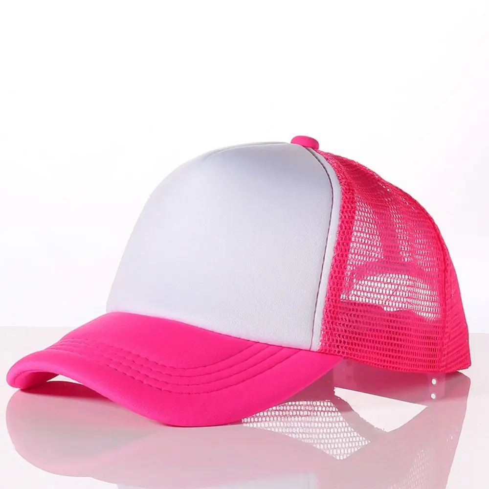 

Adjustable Children Baseball Cap Casual Breathable Mesh Hip Hop Hats Lightweight Terylene Duck Tongue Net Cap Kindergarten