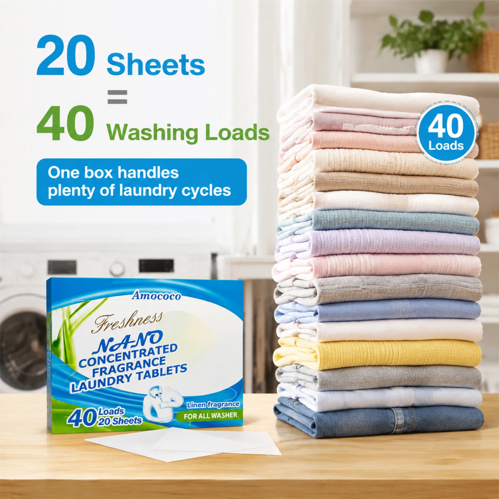 Muti-Pcs Laundry Detergent She - огляд і ціна Laundry Strip Eco