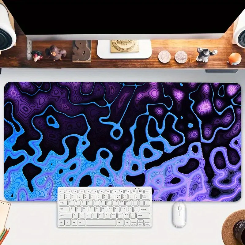 

Topographic Abstract Fluid Line Mouse Pad Desk Mat Desk Accessories Large Gaming Mousepads E-Sports Office Desk Pad Computer