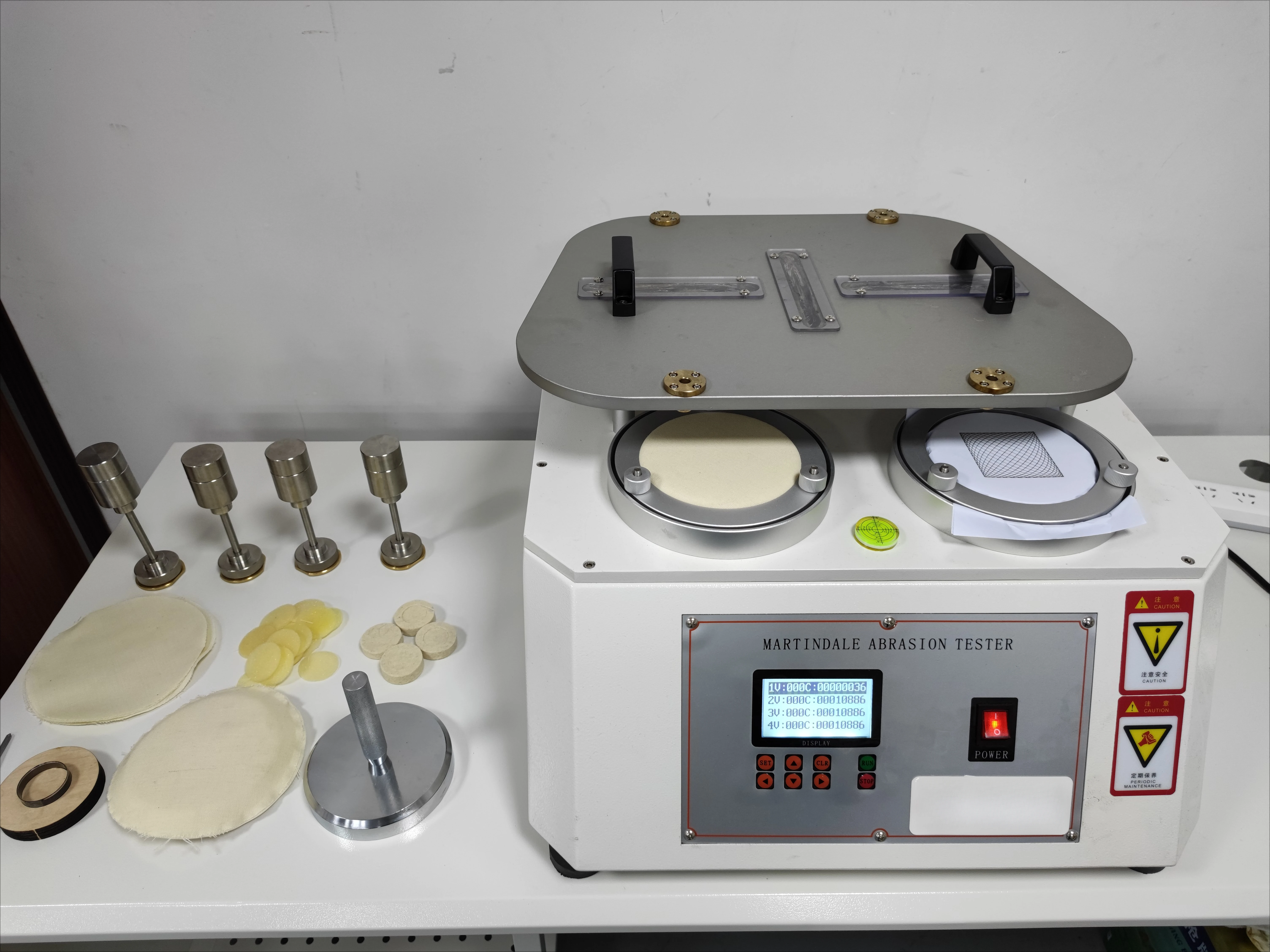 Textile Test Martindale Machine Martindale Abrasion And Pilling Tester