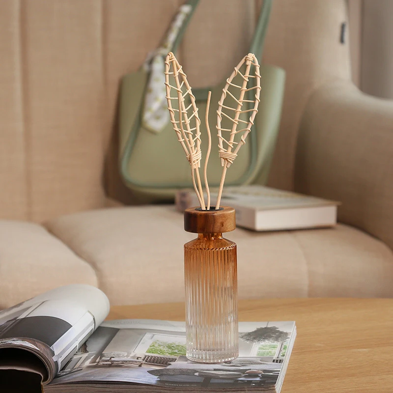 5pcs Leaf Shape Reed Diffuser Rattan Sticks Natural Reed Sticks for Aroma Diffuser, Essential Oil, Home Fragrance Home Decor