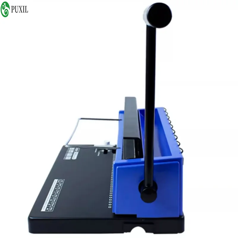 A4 manual punching and binding machine for office, school, and home use, 34 hole adjustable double line binding machine