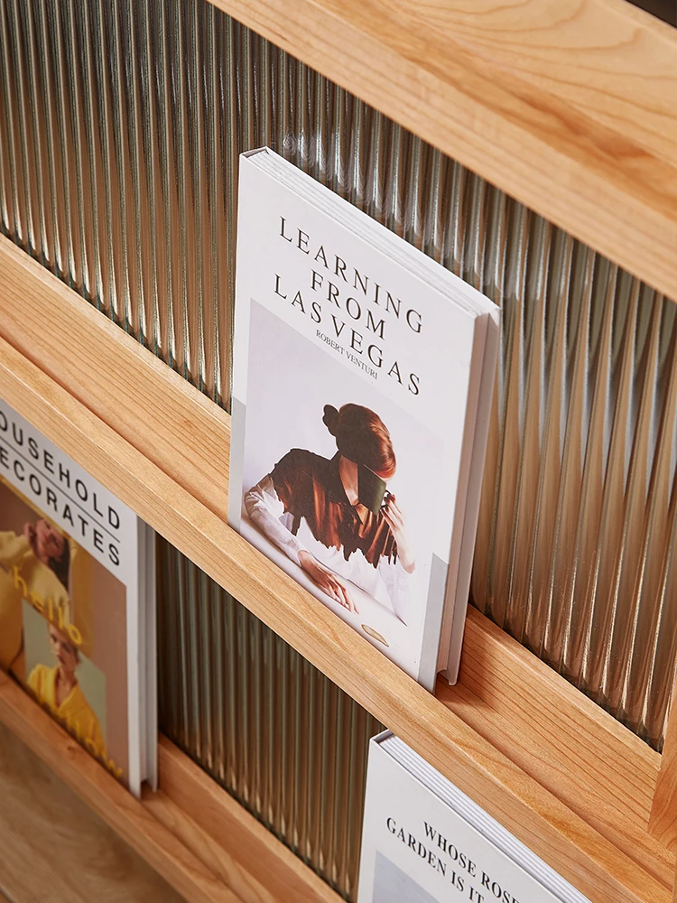 Armário de madeira maciça, estilo nórdico e japonês