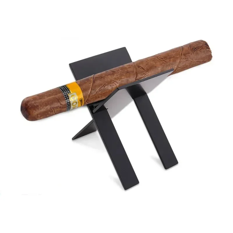 

Mini Folding Cigar Rack Adjustable Stainless Steel Cigar Holder Ashtray Display Stand Smoking Accessories