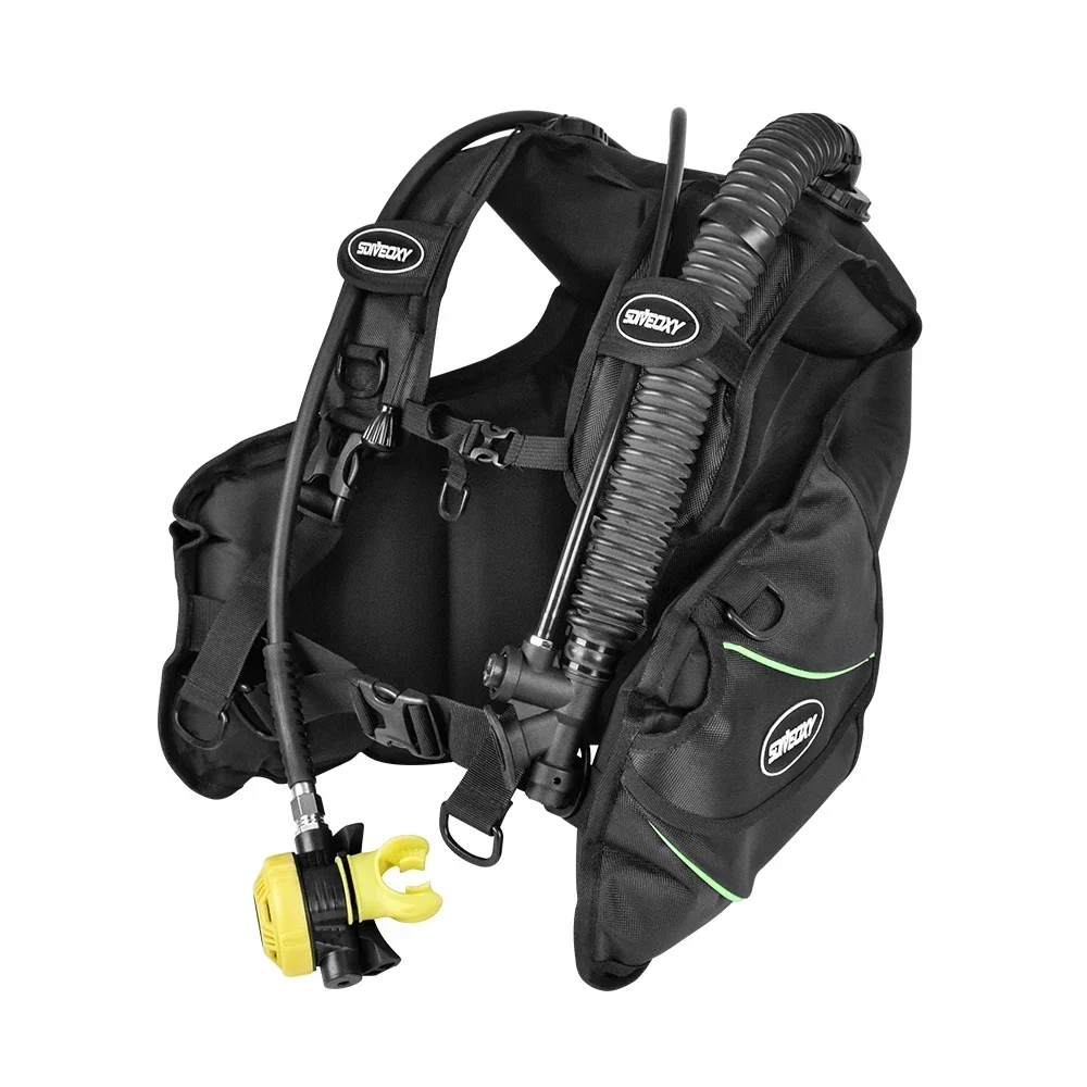 Diving Buoyancy Compensator Scuba Front Adjustable BCD Wetsuit Vest with Quick-Release Weight Integrated Pocket For Spearfishing