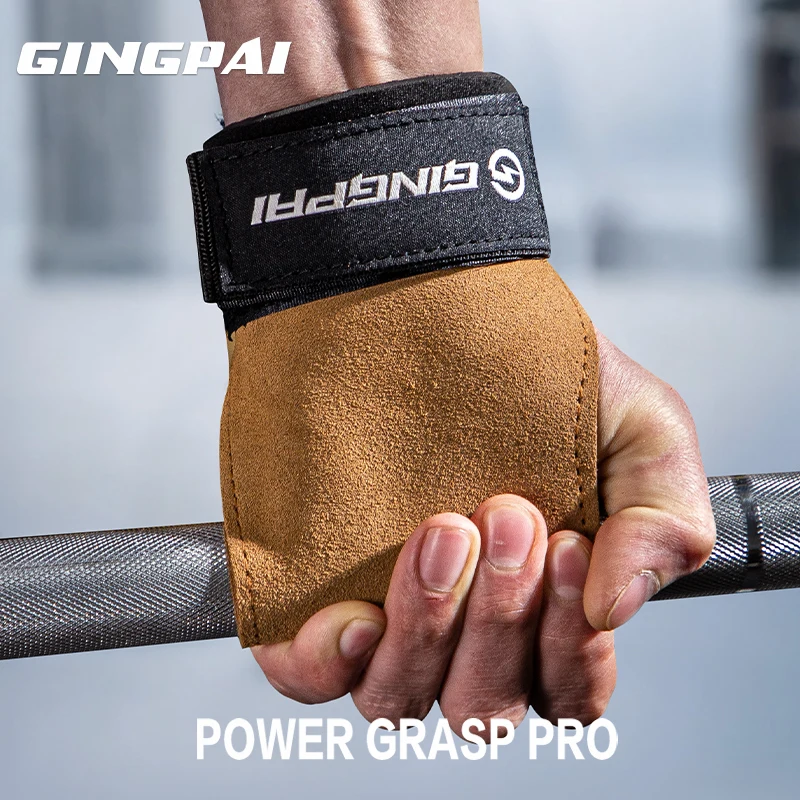 

Защита ладоней из воловьей кожи, износостойкое нескользящее оборудование для защиты запястья, фитнес-пояс для тяжелой атлетики, становая тяга, подтягивания