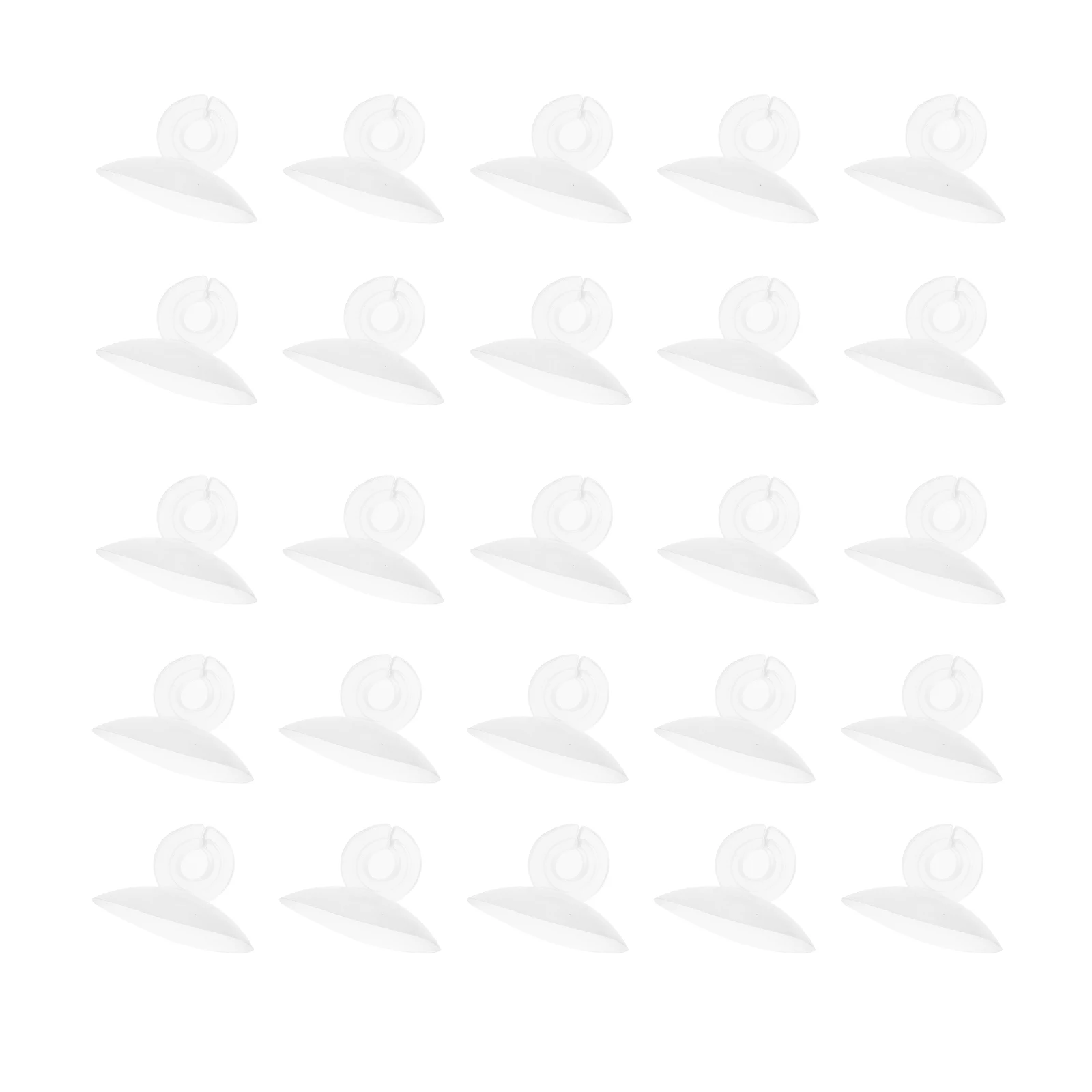 

25pcs Aquarium Suction Cup Airline Tube Holder Silicone Fixing Clip For Fish Tank Tubing Smooth Glass Surface Mount Durable