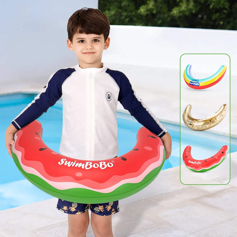 Swimbobo New Style Over 3 Years Old Baby Moon Underarm Inflatable Thicken PVC Floating Ring Water Toys Children Swimming Floats