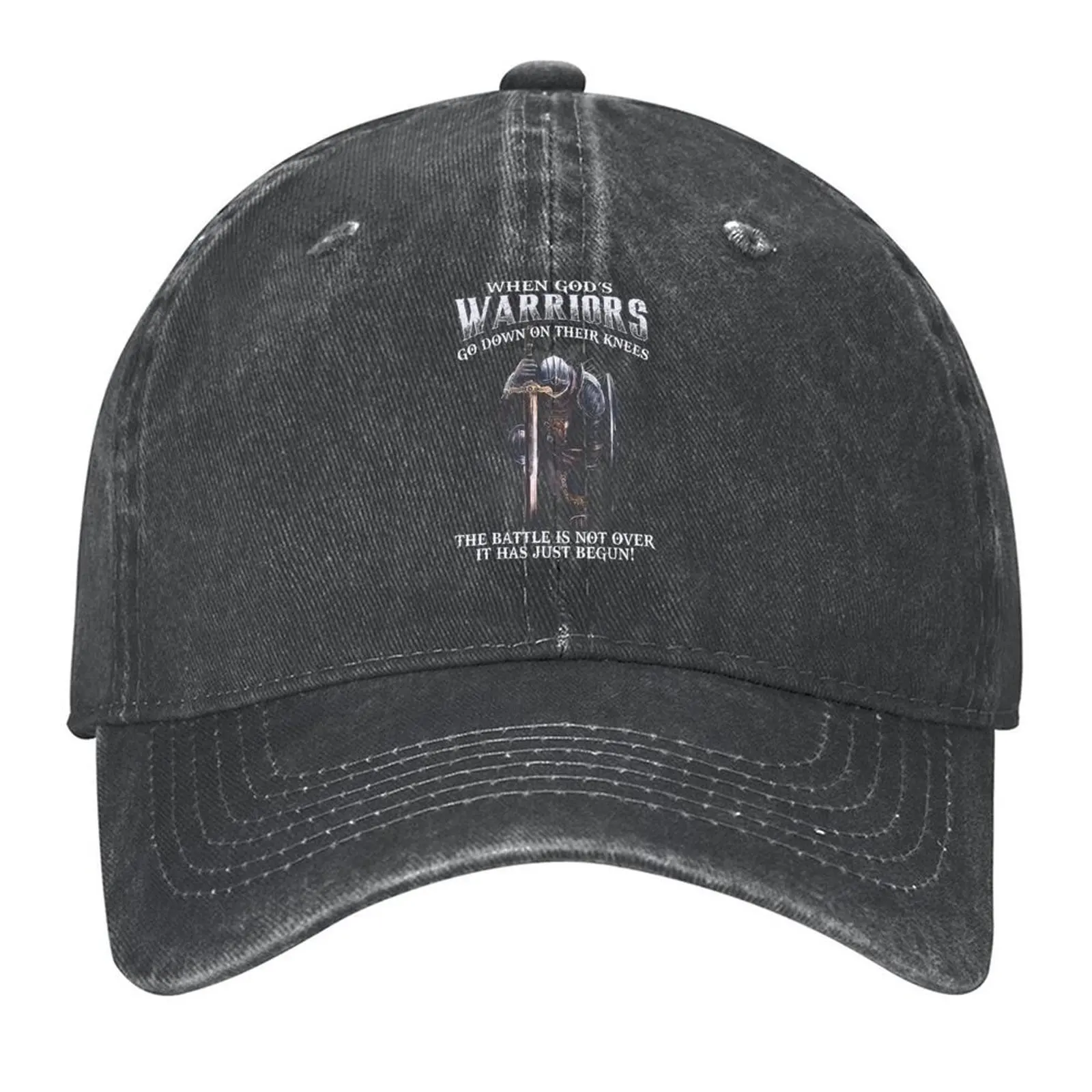 

When God is Warriors Go Down On Their Knees Tshirt Baseball Cap summer hat Hat Baseball Cap For Women Men's