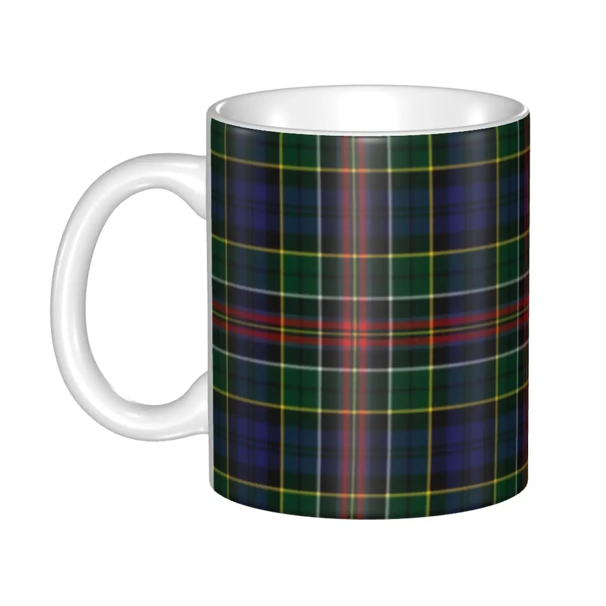 Black Watch Tartan Modern Plaid Coffee Mugs DIY Customized Clans of Scotland Ceramic Mug Cup Creative Gift