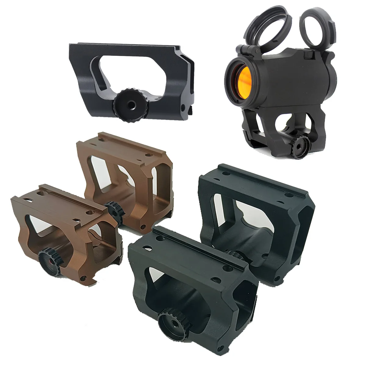 

Scar Leap 1.57 1.93 Inch Height Optic Riser Mount For Aimpoint T1 T2 Red Dot Sight Optics Bracket Scope Mount Base Fit 20mm Rail