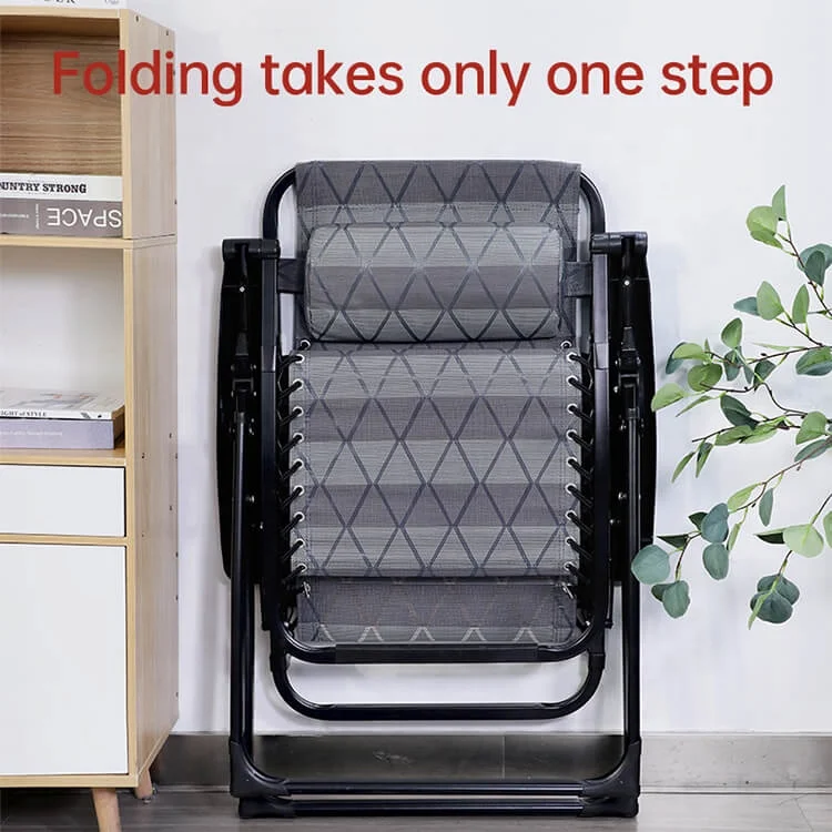 تصنيع الترفيه للطي صفر الجاذبية صالة كرسي التصميم الحديث فندق حديقة كرسي قابل للطي #4