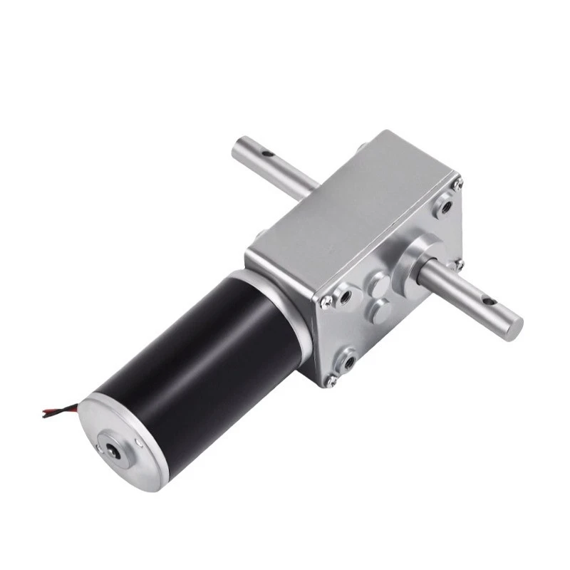 For 5840-31ZY Turbo Worm Self-locking Double Out Shaft Gear Motor Right Angle Motor Automatic Doors and Windows