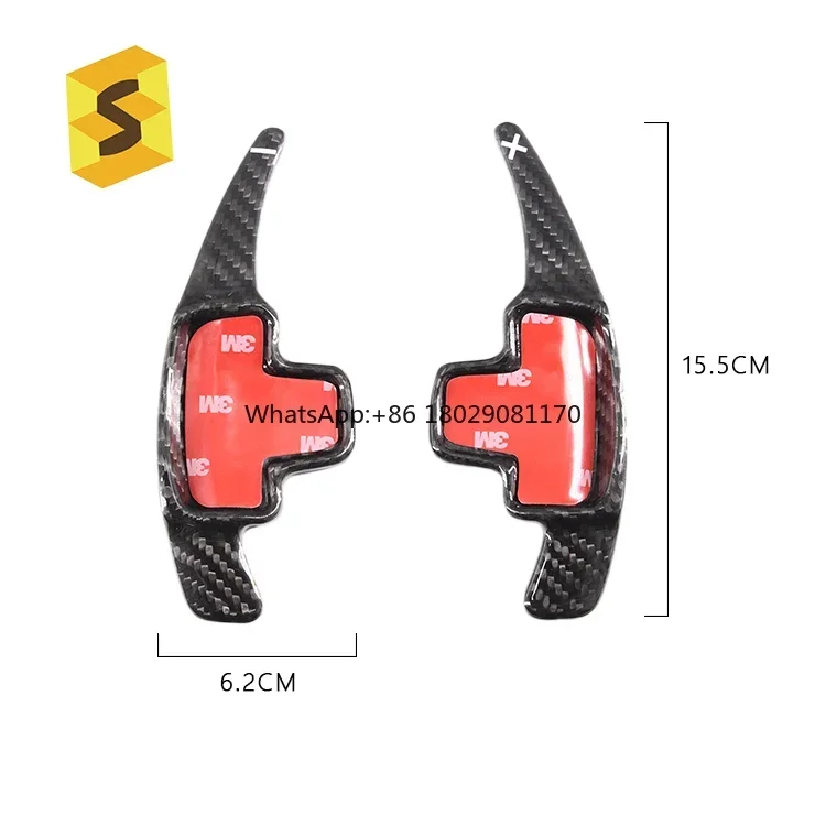 China Factory Auto Parts For Merced CLK SLK CL GLA A B E M-Class Steering Carbon Fiber Paddle Shifters