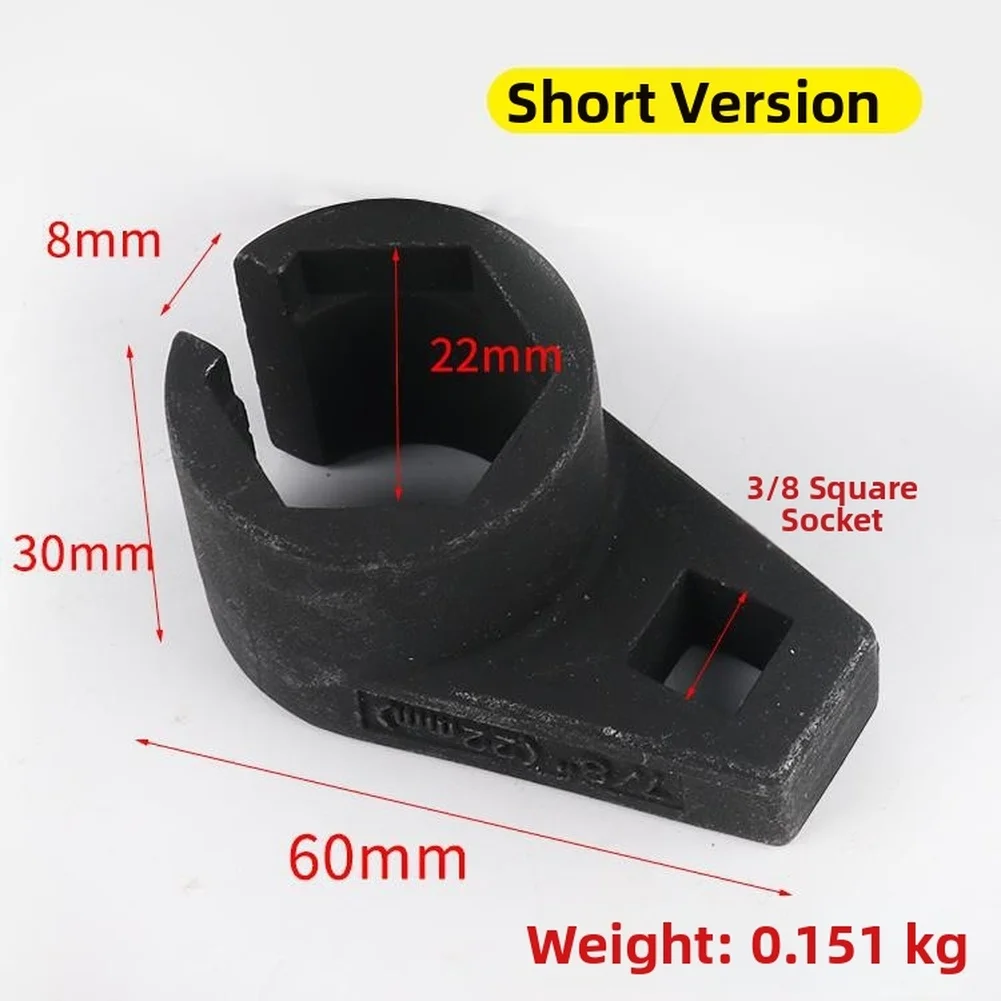 22mm O2 Sensor Socket Wrench Chrome Vanadium Steel Removal Tool Kit  For A Precise Fit On Most Vehicle Sensors During Removal.