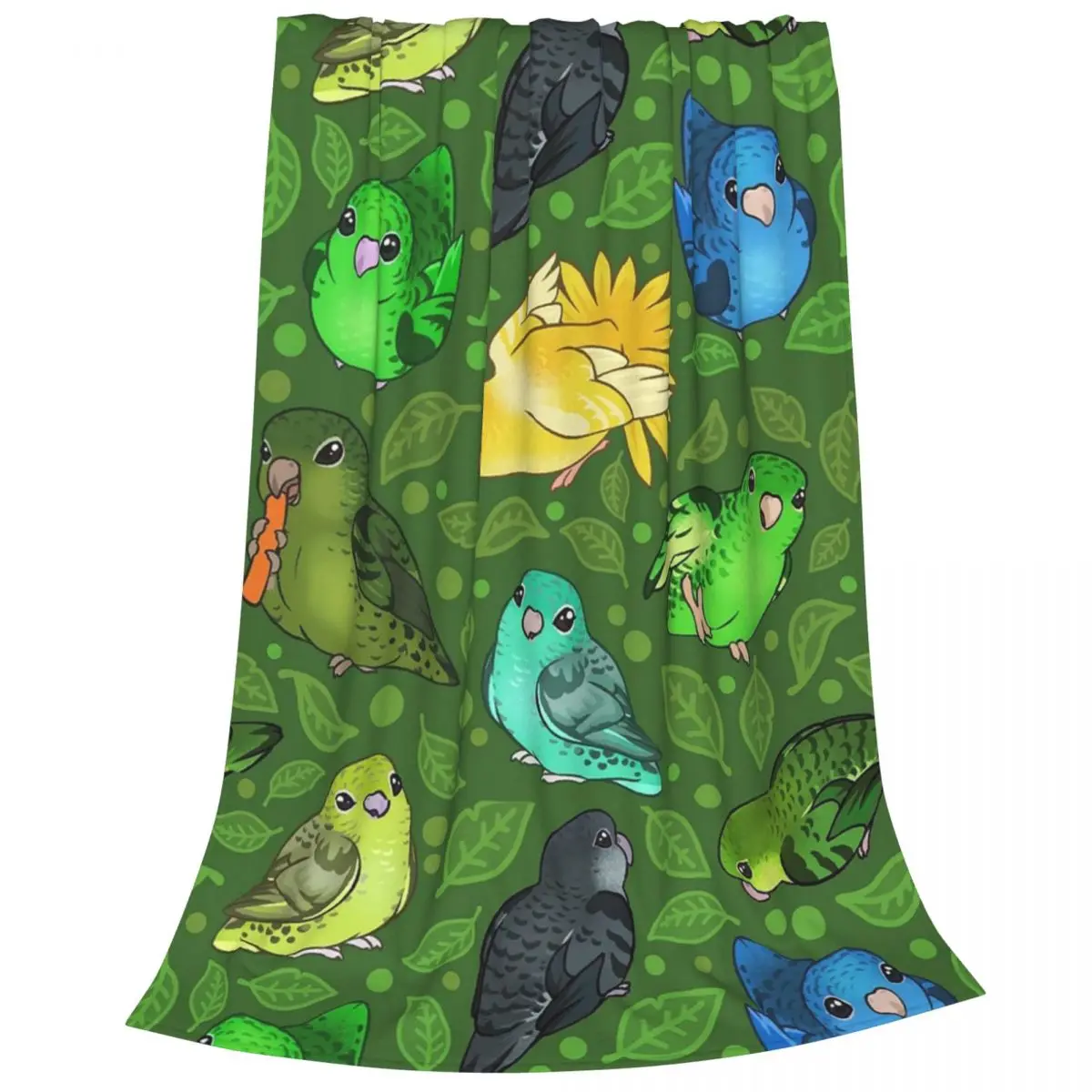 Lineolated Parakeet Cuties Blankets Fleece Super Soft Sofa Throw Blankets For Home Bedroom Office Throws Bedspread Quilt