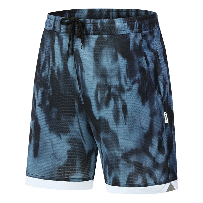 

Мужские модные шорты с эффектом тай-дай, эластичные шорты с завязками на талии, летние повседневные шорты для бега на открытом воздухе, фитнеса, спорта, брюки-капри