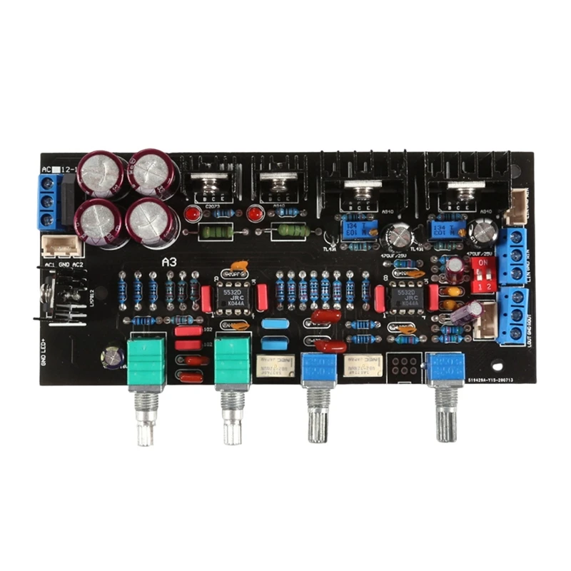 Class A Hifi Preamp Tone Control Board Components A3 Tone Board 4 Knobs Tone Board Digital Sound Remover Module Durable