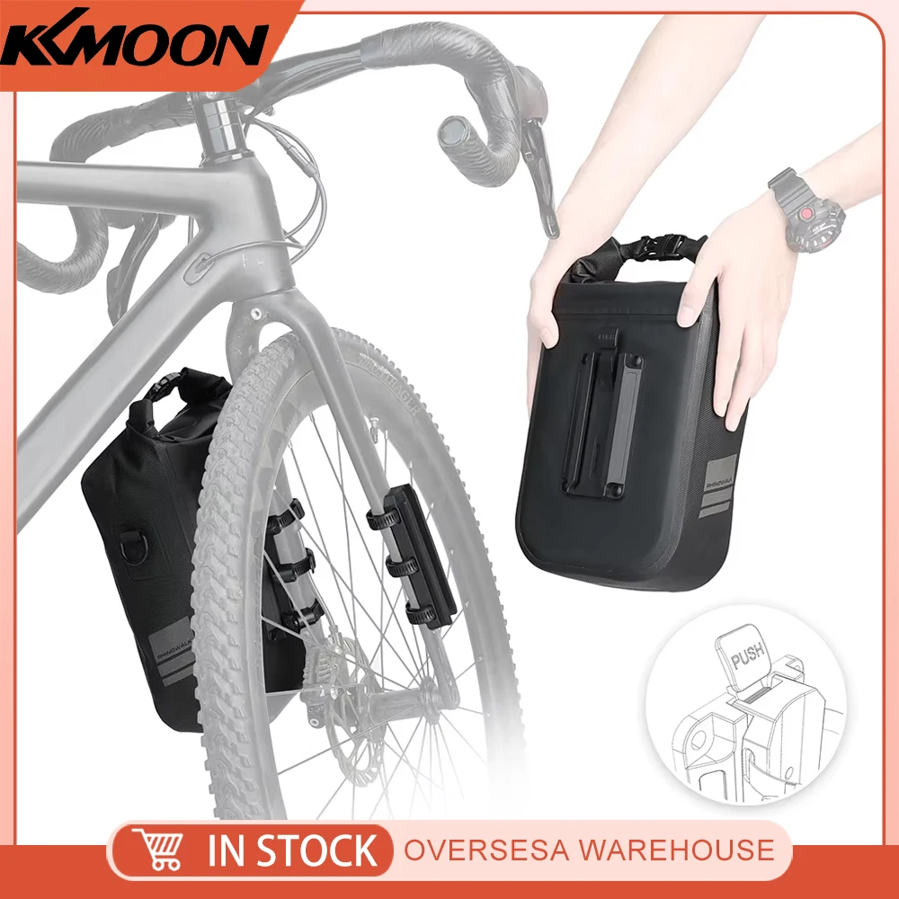 6L Bike Quick Release Bike Front Fork Bag Waterproof Cycle Bag Bicycle Front Bag Bicycle Storage Bag Cycle Accessory