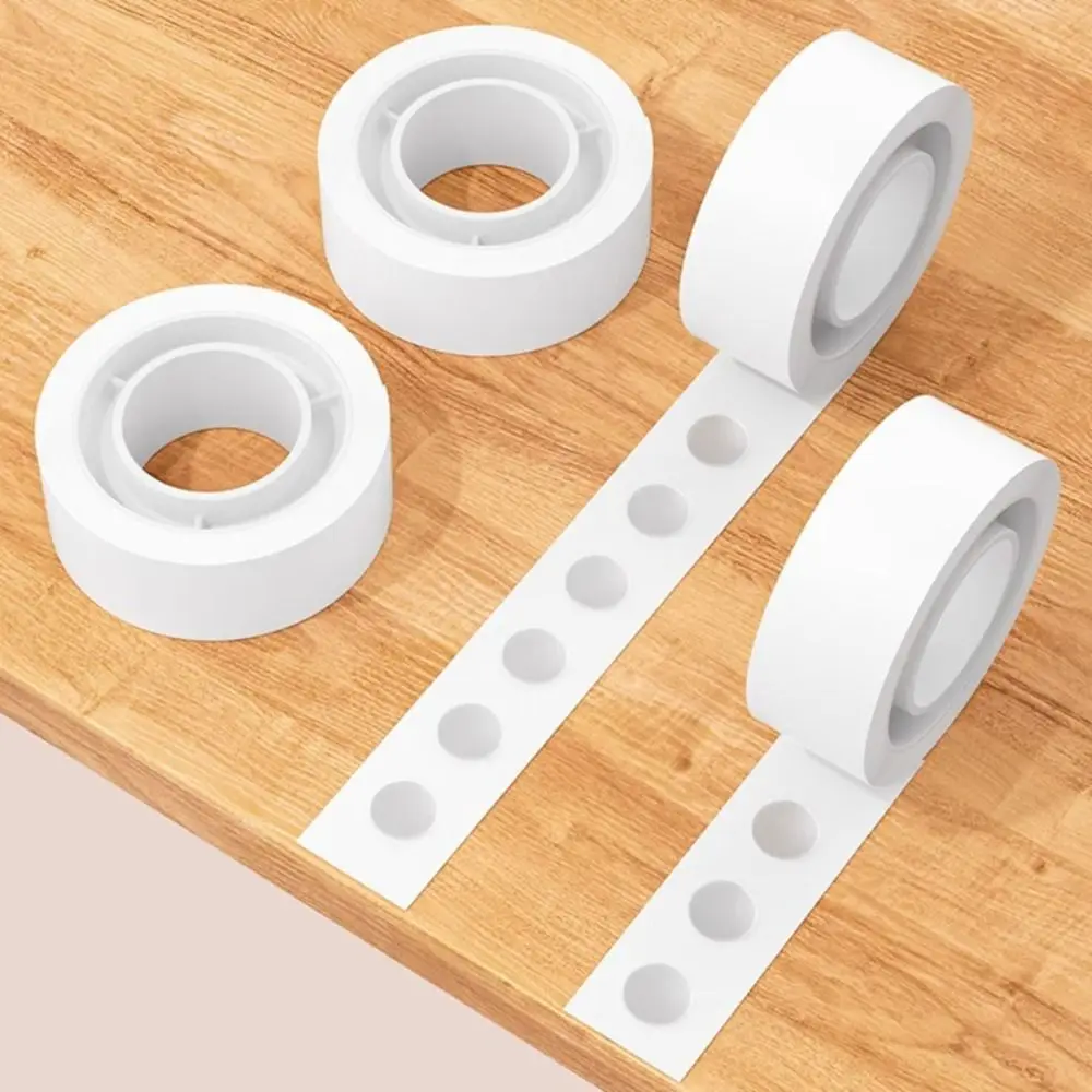 

100pcs/Roll Transparent Dots Glue Tape Removable Easy to Clean Double Sided Adhesive Tape Silicone Adhesive Dots Posters