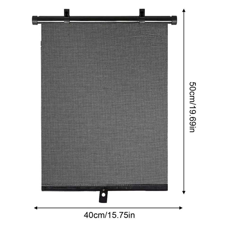Summer Car Side Window Sun Shade Retractable Car Glass Roller Shades Blocks Harmful Sun Glare for Baby Kids Pets - view 6