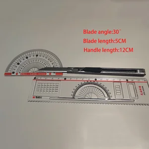 Einziehbarer Kohlenstoffstahlschneider, Blatt -Dienstprogrammmesser, automatisches Verriegelungsdesign, Schneidwerkzeuge, Tapete, Schachtel, 9 mm, 30, 60 Grad, 10pcs 10 Haupttools für Verkaufsumschläge - №6