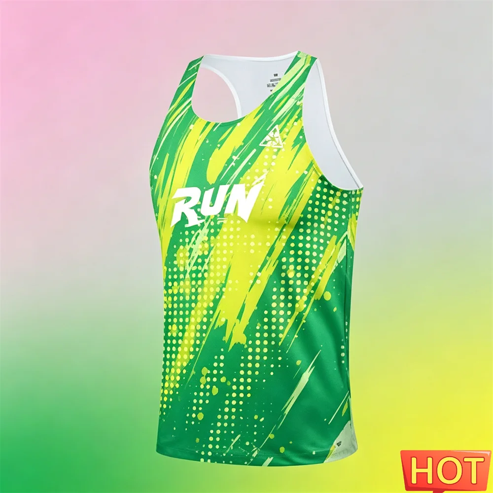 3D Gradient Running Tanktop Sommer Herren Marathon Schnelltrocknende Weste Herren Laufshirt ärmellos Herren T-Shirts und Tanktops