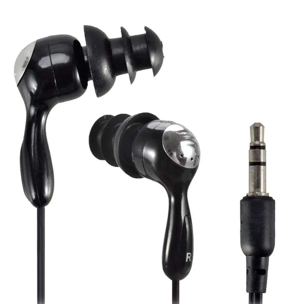 High High Quality 3.5mm Waterproof Swimming Headphones Sport In-ear Earbuds with Silicone Ear Clips for Aquatic Training - Aliexpress Deal
