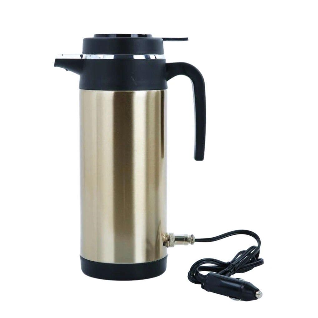 304 Stainless Steel Car Kettle Fast Heating Vacuum Insulated Food Grade Maximum 80℃ Increase Within 20 Mins Good Sealing