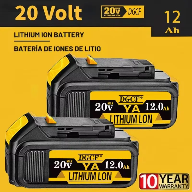 New 100% Original 8000mAh 20V for Dewalt Power Tool Battery 20V 12.0Ah 8.0Ah 6.0Ah Battery DCB205 DCB204-2