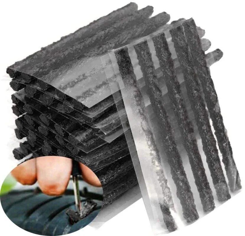 Tire Repair Strips Stiring Glue for Tyre Puncture Emergency Car Motorcycle Bike Tyre Repairing Rubber Strips 10-50pcs Mixed