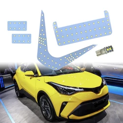 Dla Toyota C-HR CHR 5 sztuk/zestaw 12V biały LED wnętrze światła do czytania 2835SMD 102LEDs 6000K lampa sufitowa LED lampka sygnalizacyjna wnętrza