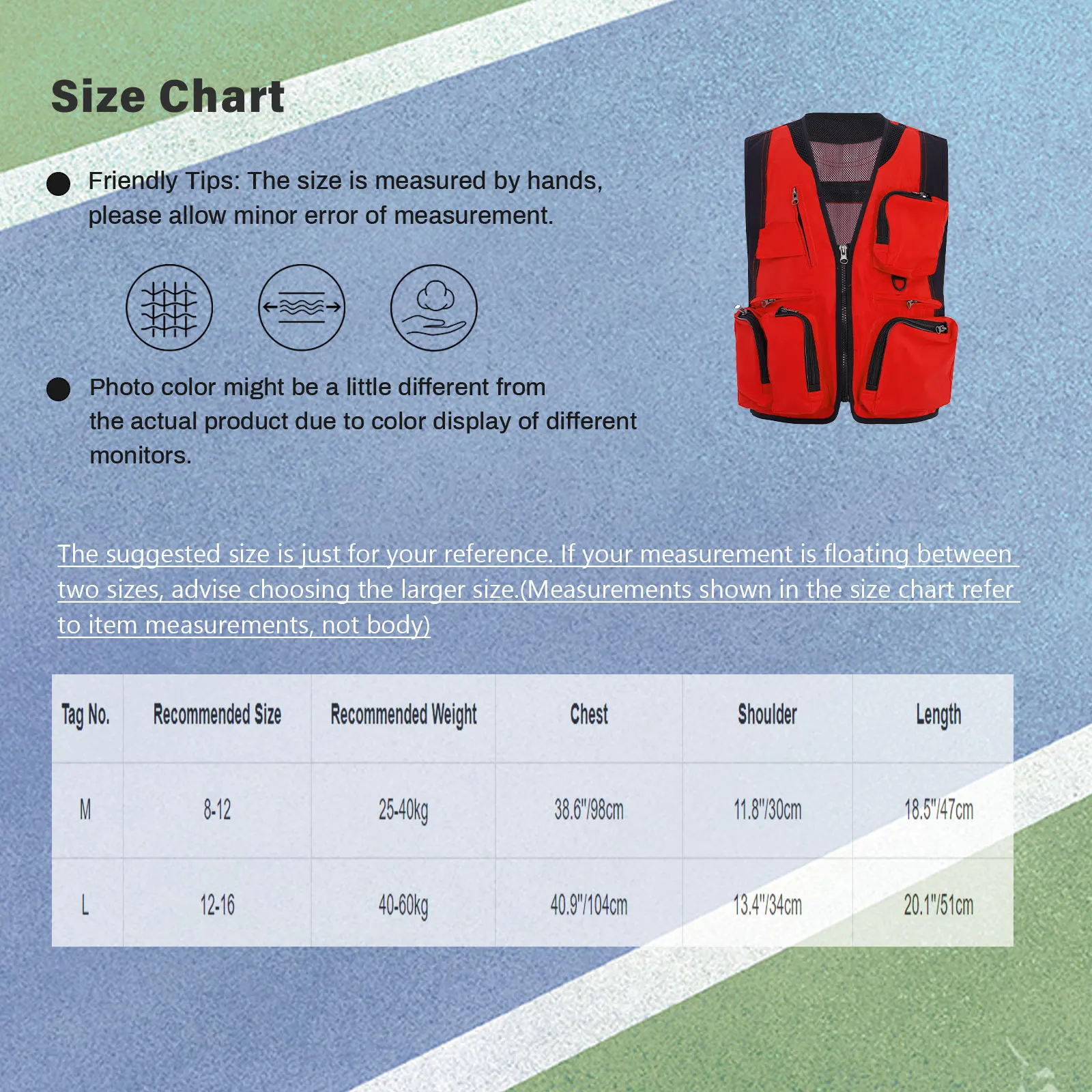 Multi-Functional Kids Outdoor Vest Zippered Pockets And Lightweight Utility Waistcoat for Camping Hiking And School Activities