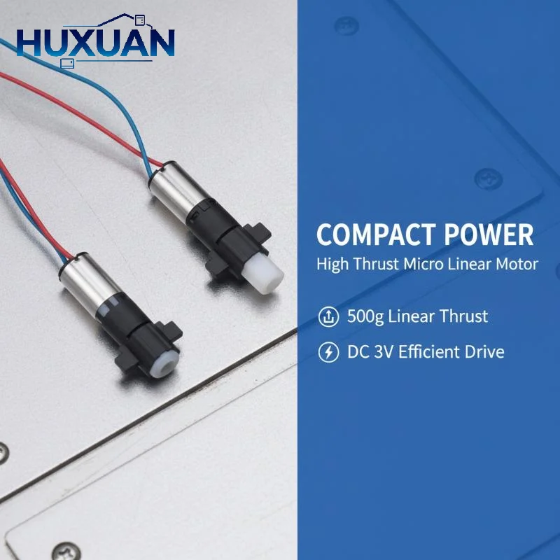 Stroke 4mm Tiny Linear Actuator DC 1.5V-3.7V 3V Mini 6mm Coreless Planetary Gear Motor 500g/f Thrust For Fingerprint Lock