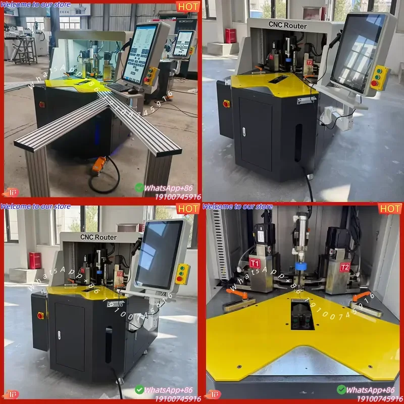 2026CE Industrial 10-Axis CNC Corner Crimping Machine for Thermal Break Aluminum Profile Automatic Joining Center