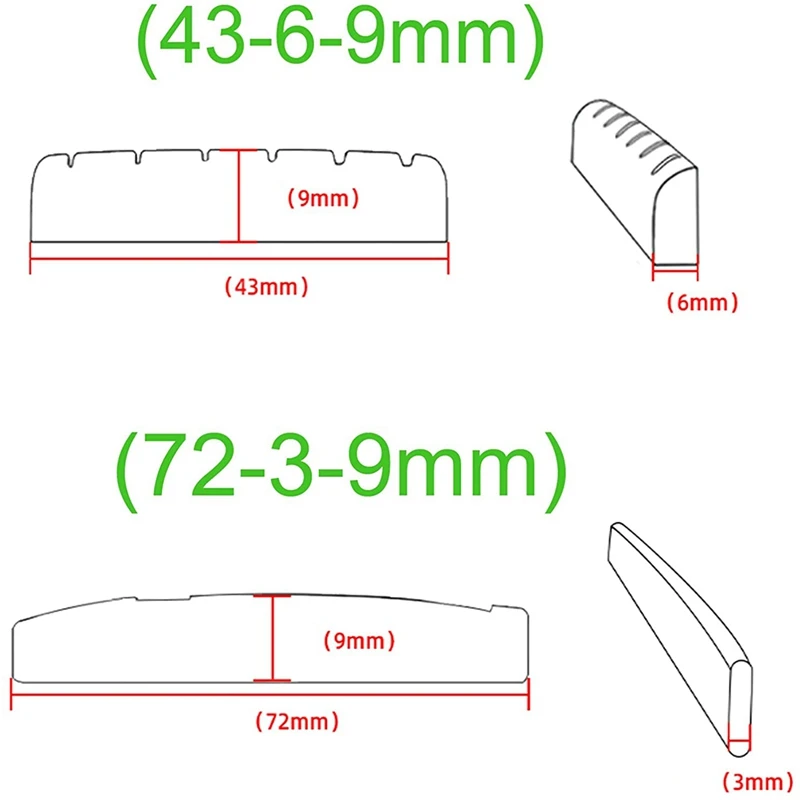 9 PCS Acoustic Guitar Bridge Pins, The Guitar Parts And Accessories Perfectly Restore The Pure Tone